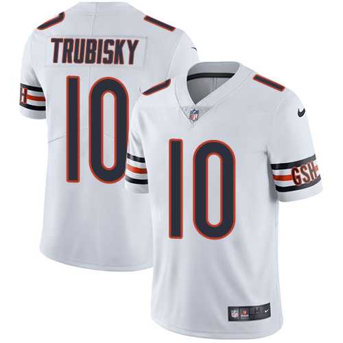 Nike Chicago Bears #10 Mitchell Trubisky White NFL Vapor Untouchable Limited Jersey,We sell and wholesale Nike Chicago Bears #10 Mitchell Trubisky White NFL Vapor Untouchable Limited Jersey on line form chian!